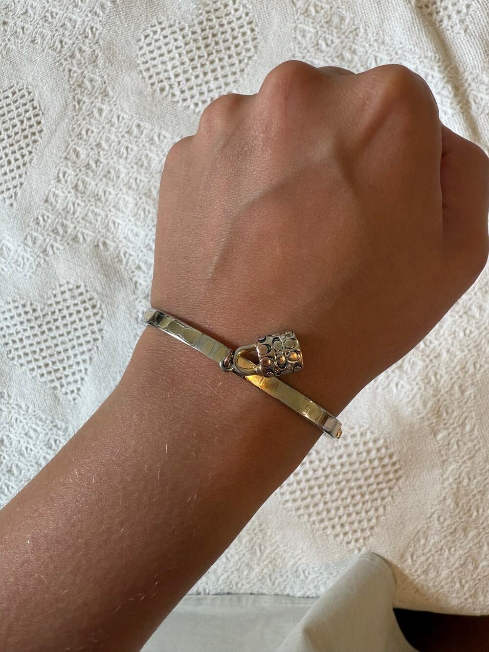 Vintage Coach snap close bracelet